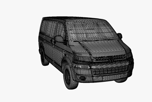 t5 van 3d 3ds - VW T5 Van 2011 by DreiDe