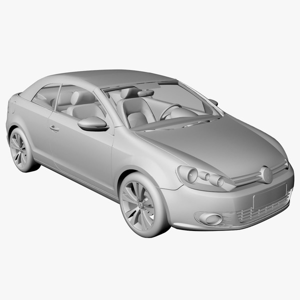 new golf 6 cabriolet 3ds - VW Golf 6 Cabriolet by DreiDe