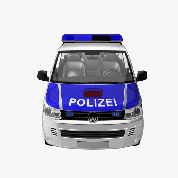 3ds max t5 police - VW T5 police 2011 by DreiDe