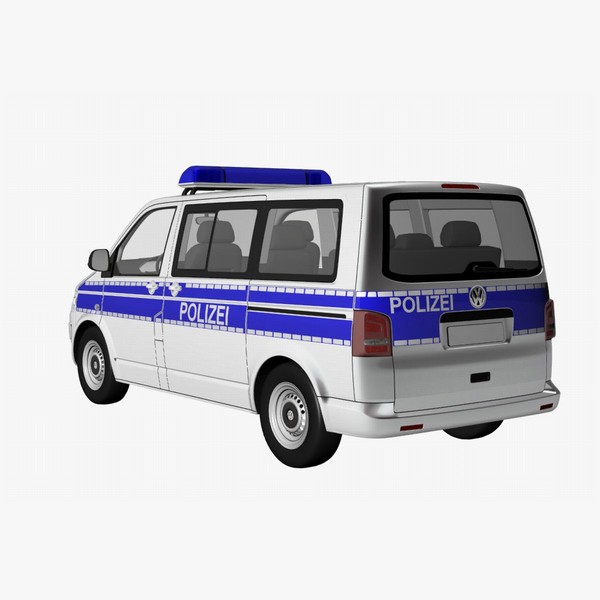 3ds max t5 police - VW T5 police 2011 by DreiDe