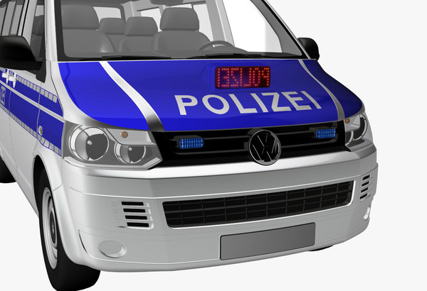 3ds max t5 police - VW T5 police 2011 by DreiDe