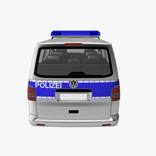 3ds max t5 police - VW T5 police 2011 by DreiDe