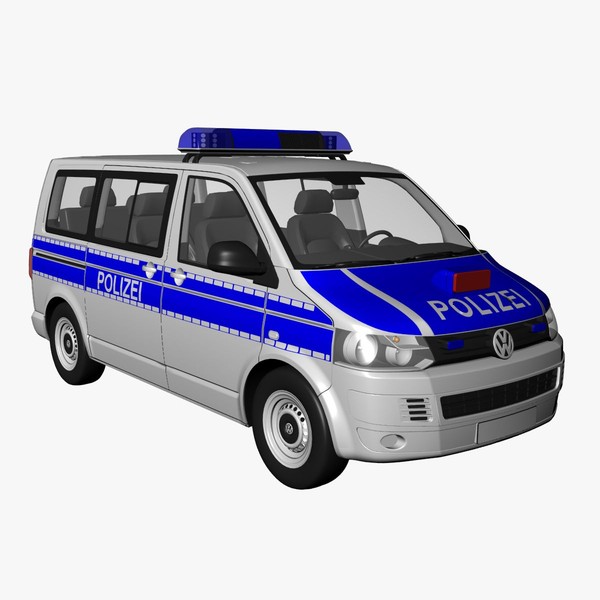 3ds max t5 police - VW T5 police 2011 by DreiDe