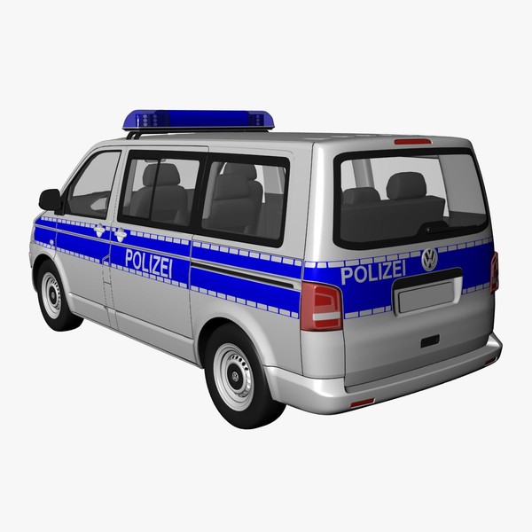 3ds max t5 police - VW T5 police 2011 by DreiDe