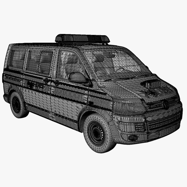 3ds max t5 police - VW T5 police 2011 by DreiDe