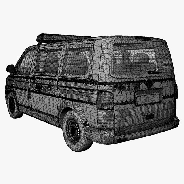 3ds max t5 police - VW T5 police 2011 by DreiDe