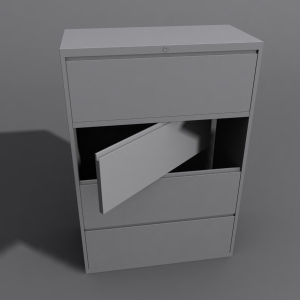 3ds max office filing cabinet - Filing Cabinet by Syntec