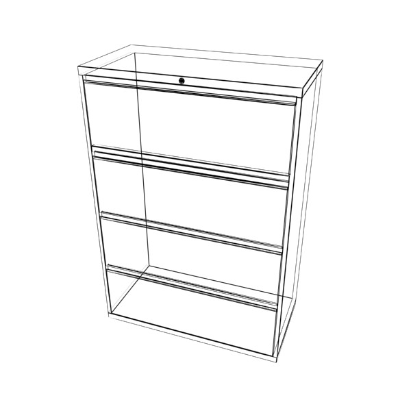 3ds max office filing cabinet - Filing Cabinet by Syntec