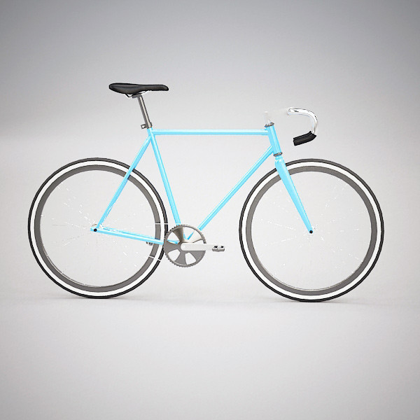 3ds fixed-gear bicycle - Fixed Gear Bike by QLEE