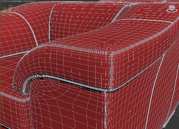 3d couch sofa - sofa_28_(4_models) by PolygonFly