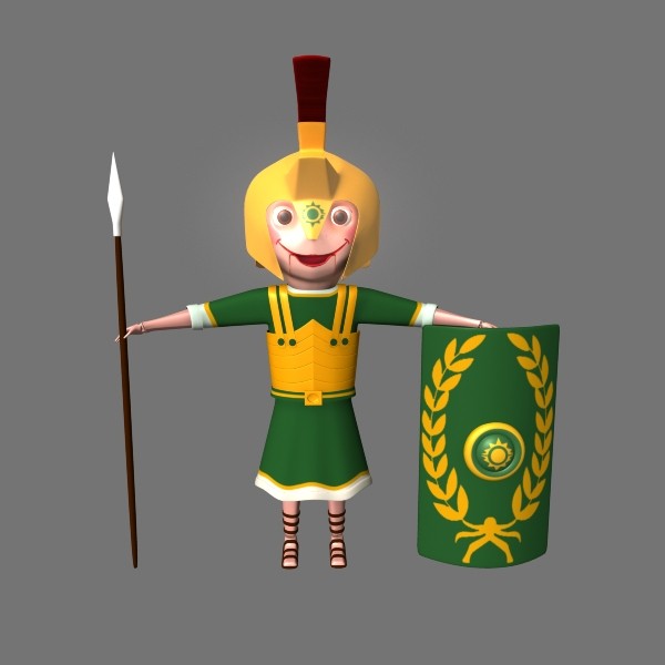 doll la 3d model - Gladiator-Doll by 3DBEN88