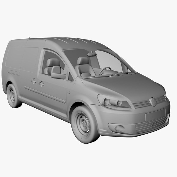 caddy maxi delivery van 3d model - VW Caddy Maxi delivery van 2011 by DreiDe