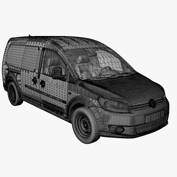 caddy maxi delivery van 3d model - VW Caddy Maxi delivery van 2011 by DreiDe