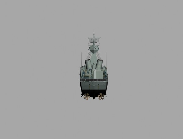 hmas asmd upgraded anzac 3d max - Anzac Class Frigate - ASMD Upgrade by jr_simpson