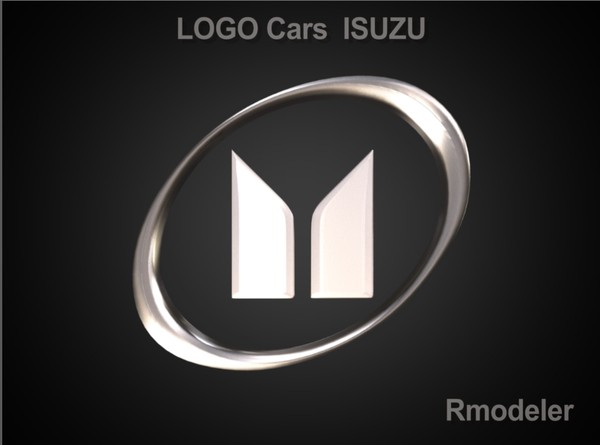 logo isuzu 3d model - Isuzu 3d Logo by Serega Rozhnov