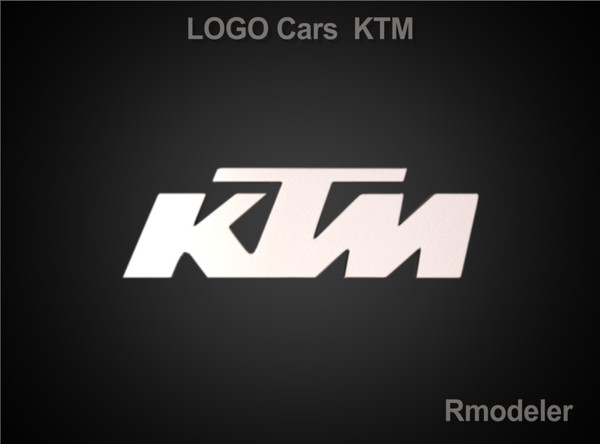 obj logo ktm - KTM 3d Logo by Serega Rozhnov