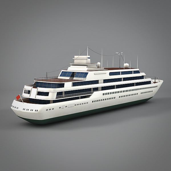 ocean liner line 3d model - Ocean Liner by NesAn Studio