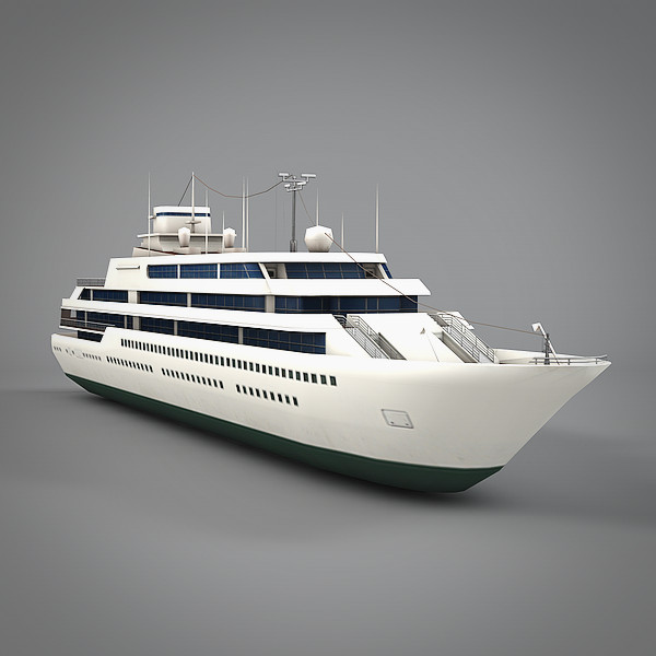 ocean liner line 3d model - Ocean Liner by NesAn Studio