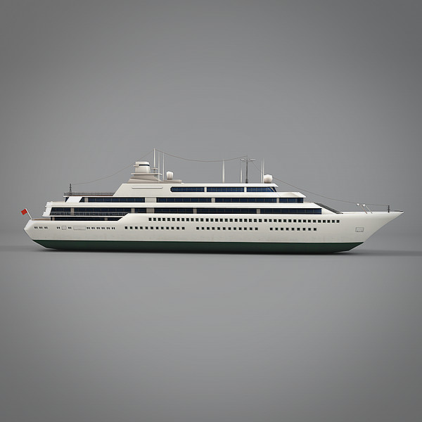 ocean liner line 3d model - Ocean Liner by NesAn Studio