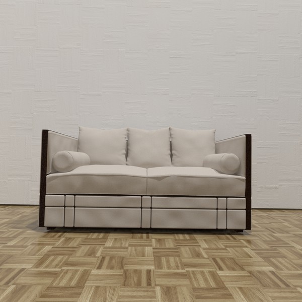 3d kim sofa guy model - Kim Chris Guy sofa by TheToastMaster