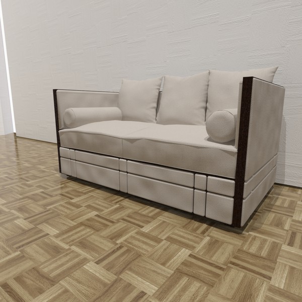 3d kim sofa guy model - Kim Chris Guy sofa by TheToastMaster
