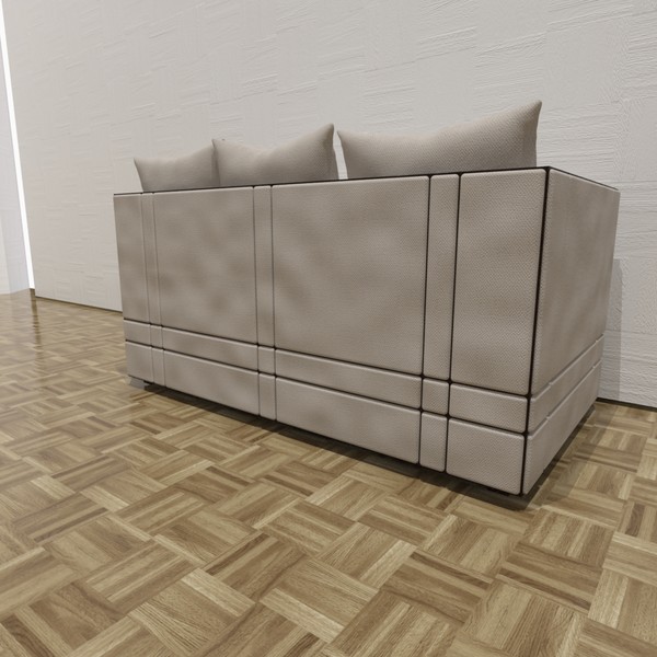 3d kim sofa guy model - Kim Chris Guy sofa by TheToastMaster