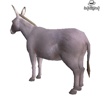 edge loop 3ds - Low Poly Donkey by Int3lig3nt