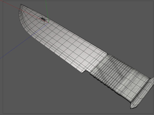 free combat knife 3d model - Combat Knife (free) by FFATOP