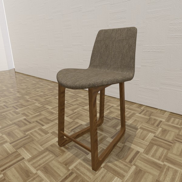 3dsmax bar stool - Tiller Stool by TheToastMaster