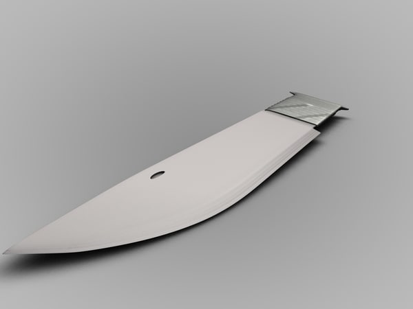 free combat knife 3d model - Combat Knife (free) by FFATOP