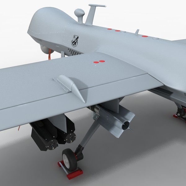mq-9 predator 3d max - MQ-9 Predator... by HD_Ready