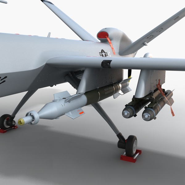 mq-9 predator 3d max - MQ-9 Predator... by HD_Ready