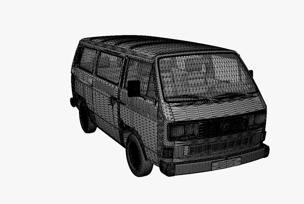 3d model facelift 1988 - VW T3 Bus facelift 1988 by DreiDe