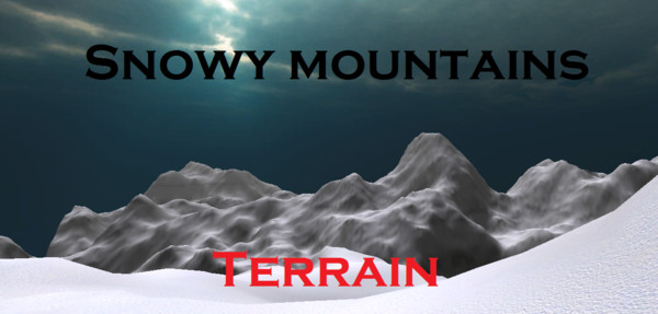 3d beautiful snowy mountains snow - Snowy Mountains by elijah3d
