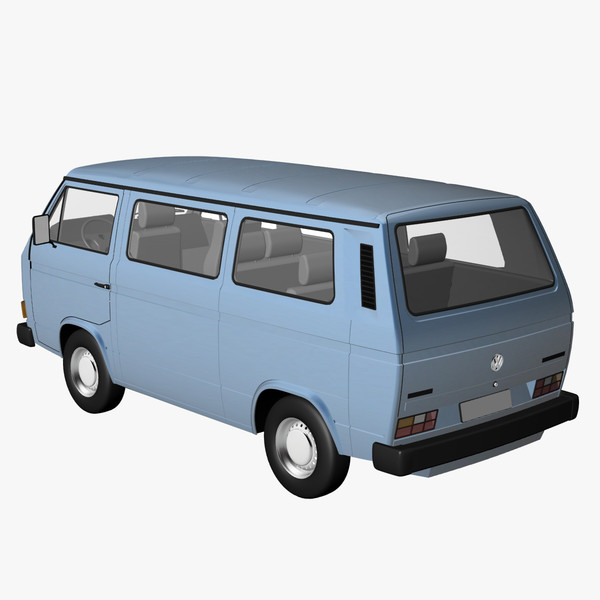 3d model facelift 1988 - VW T3 Bus facelift 1988 by DreiDe