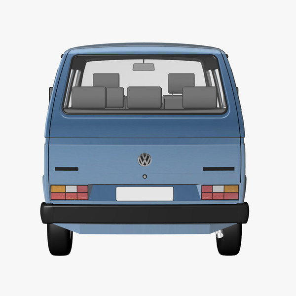 3d model facelift 1988 - VW T3 Bus facelift 1988 by DreiDe