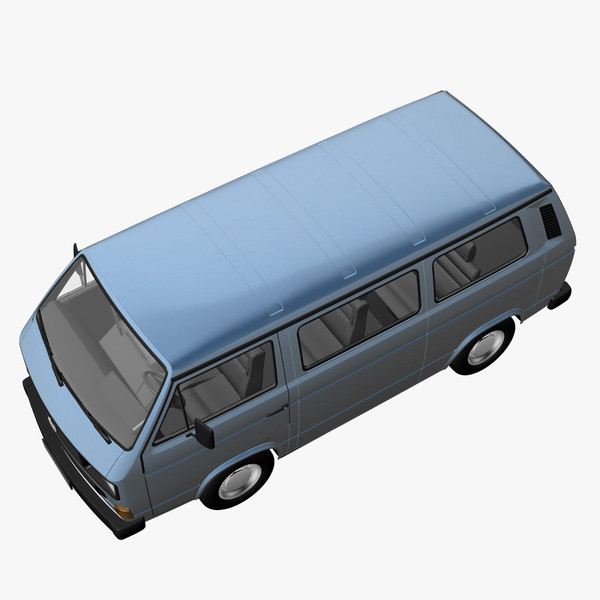 3d model facelift 1988 - VW T3 Bus facelift 1988 by DreiDe