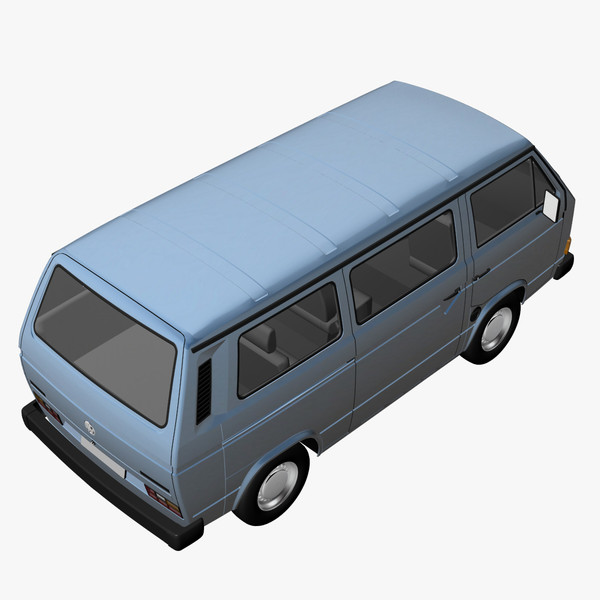3d model facelift 1988 - VW T3 Bus facelift 1988 by DreiDe