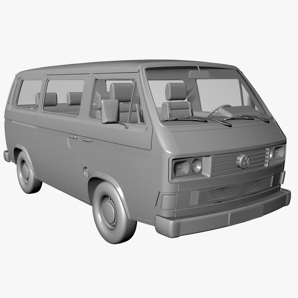 3d model facelift 1988 - VW T3 Bus facelift 1988 by DreiDe