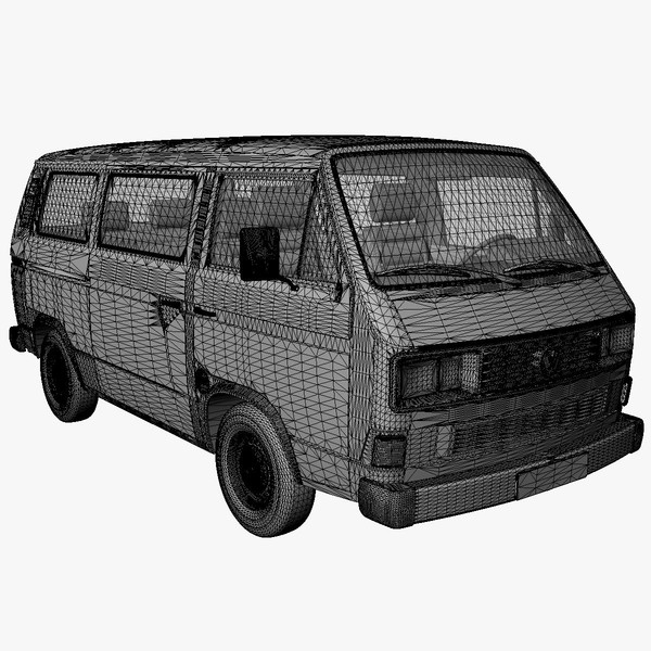 3d model facelift 1988 - VW T3 Bus facelift 1988 by DreiDe