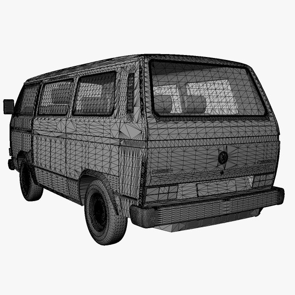 3d model facelift 1988 - VW T3 Bus facelift 1988 by DreiDe