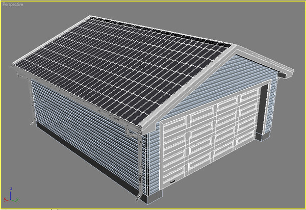 3d model garage - Garage by DC12V