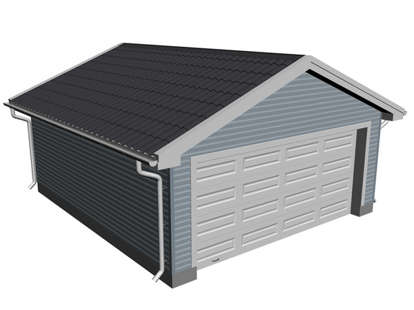 3d model garage - Garage by DC12V