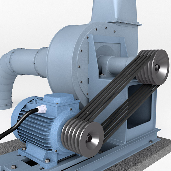 3d model industrial fan - Industrial fan by zbignev