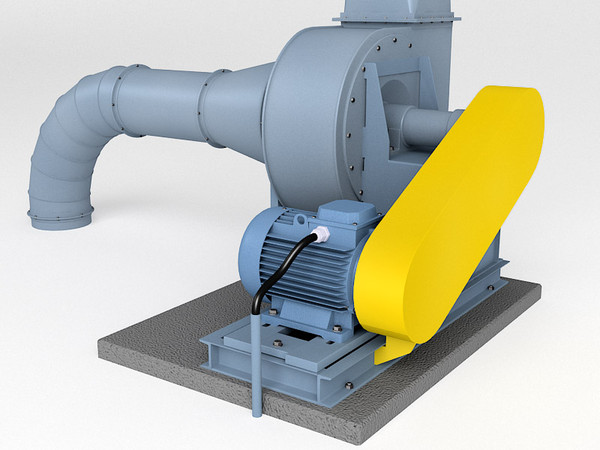 3d model industrial fan - Industrial fan by zbignev