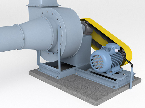 3d model industrial fan - Industrial fan by zbignev