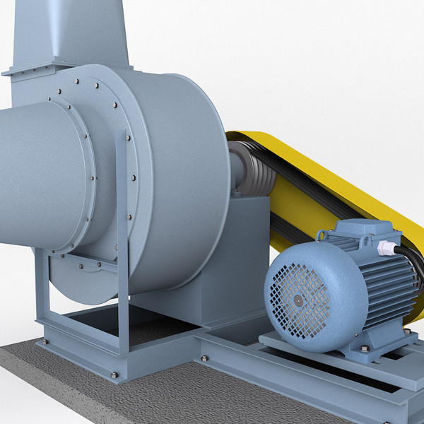 3d model industrial fan - Industrial fan by zbignev