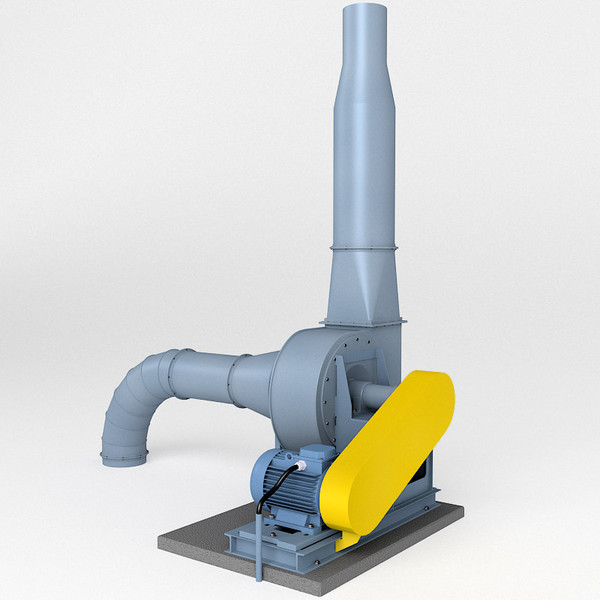 3d model industrial fan - Industrial fan by zbignev
