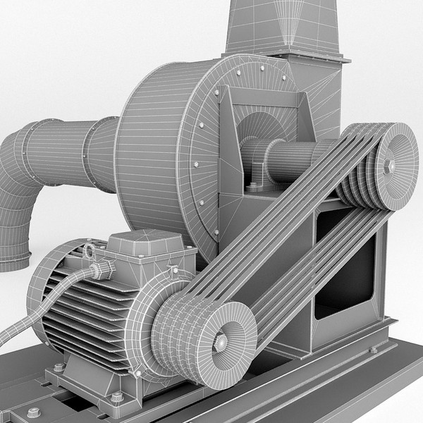 3d model industrial fan - Industrial fan by zbignev
