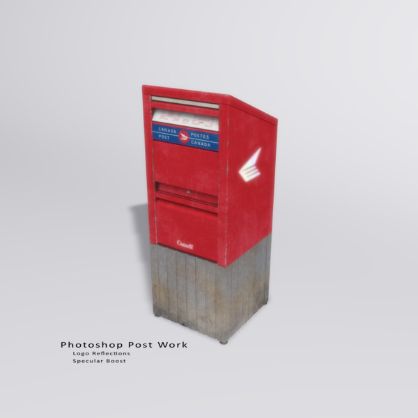 3ds stand canada post box - Stand Alone Canada Post Box... by Syntec